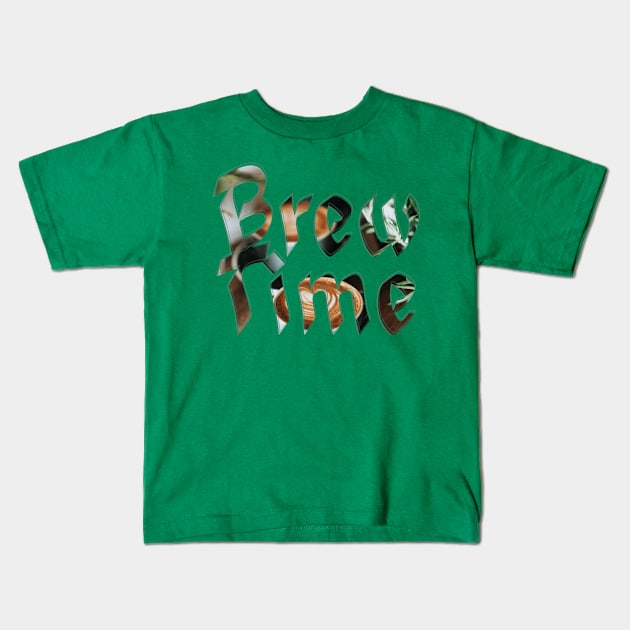 Brew Time Kids T-Shirt by afternoontees